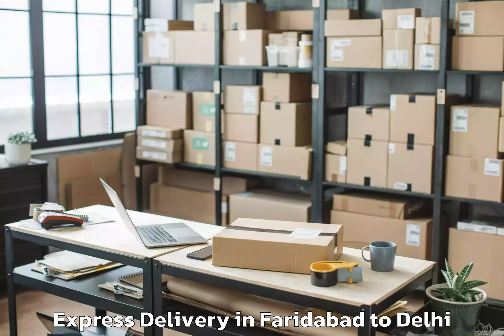 Quality Faridabad to Chandinchowk Express Delivery